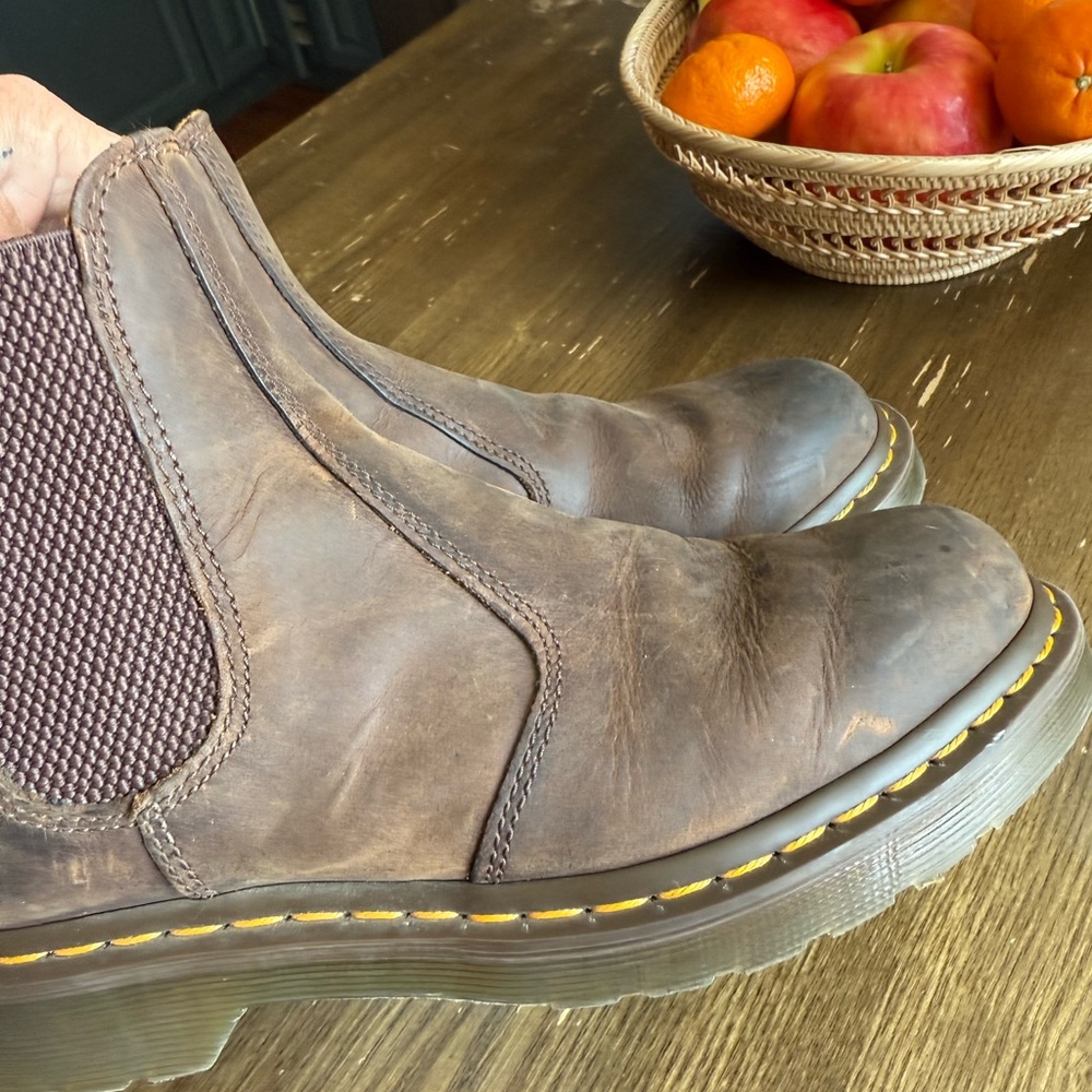 Brown Leather Chelsea Boots